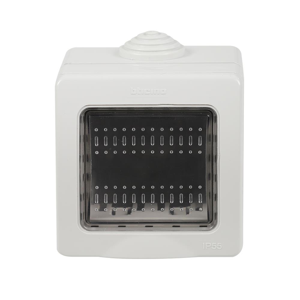 กล่องกันน้ำแบบลอย 2 ช่อง BTICINO 25502 สีเทา