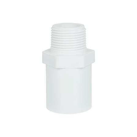 ข้อต่อตรงเกลียวนอก ท่อน้ำไทย 3/4 นิ้ว สีขาว_1