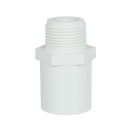 ข้อต่อตรงเกลียวนอก ท่อน้ำไทย 1 นิ้ว สีขาว_1