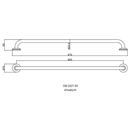 ราวมือจับกันลื่น WS GB-3327-90 90 ซม._2