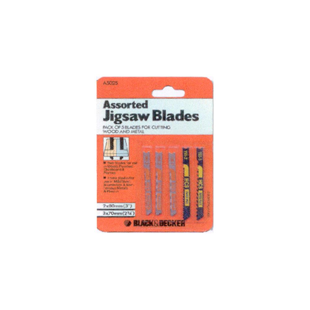 ใบเลื่อยจิ๊กซอ BLACK&DECKER X27040 แพ็ก 5 ชิ้น