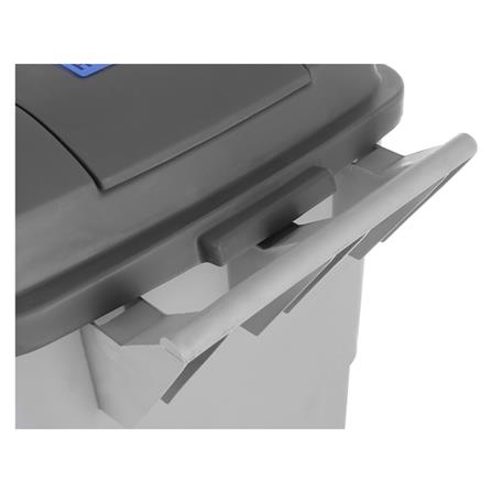 ถังขยะเหลี่ยม ฝาเปิด-ปิด มีล้อ FLOWERWARE 120 ลิตร สีเทา_5