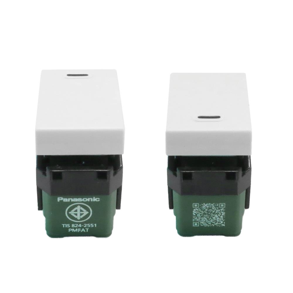 สวิตช์ 1 ทาง PANASONIC WEG 5001K ขนาด 1 ช่อง สีขาว