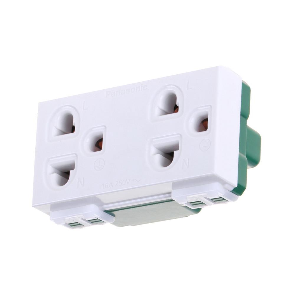 เต้ารับคู่ 3 ขา มีกราวด์ PANASONIC WEG 15929