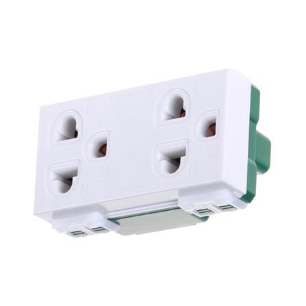 เต้ารับคู่ 3 ขา มีกราวด์ PANASONIC WEG 15929_1