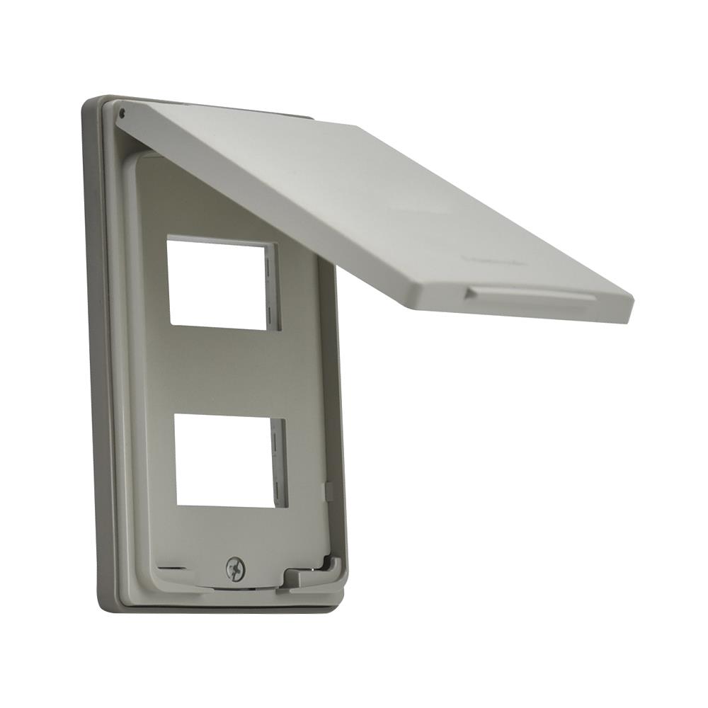 หน้ากากกันน้ำ PANASONIC 2 ช่อง WEG7902 สีเทา