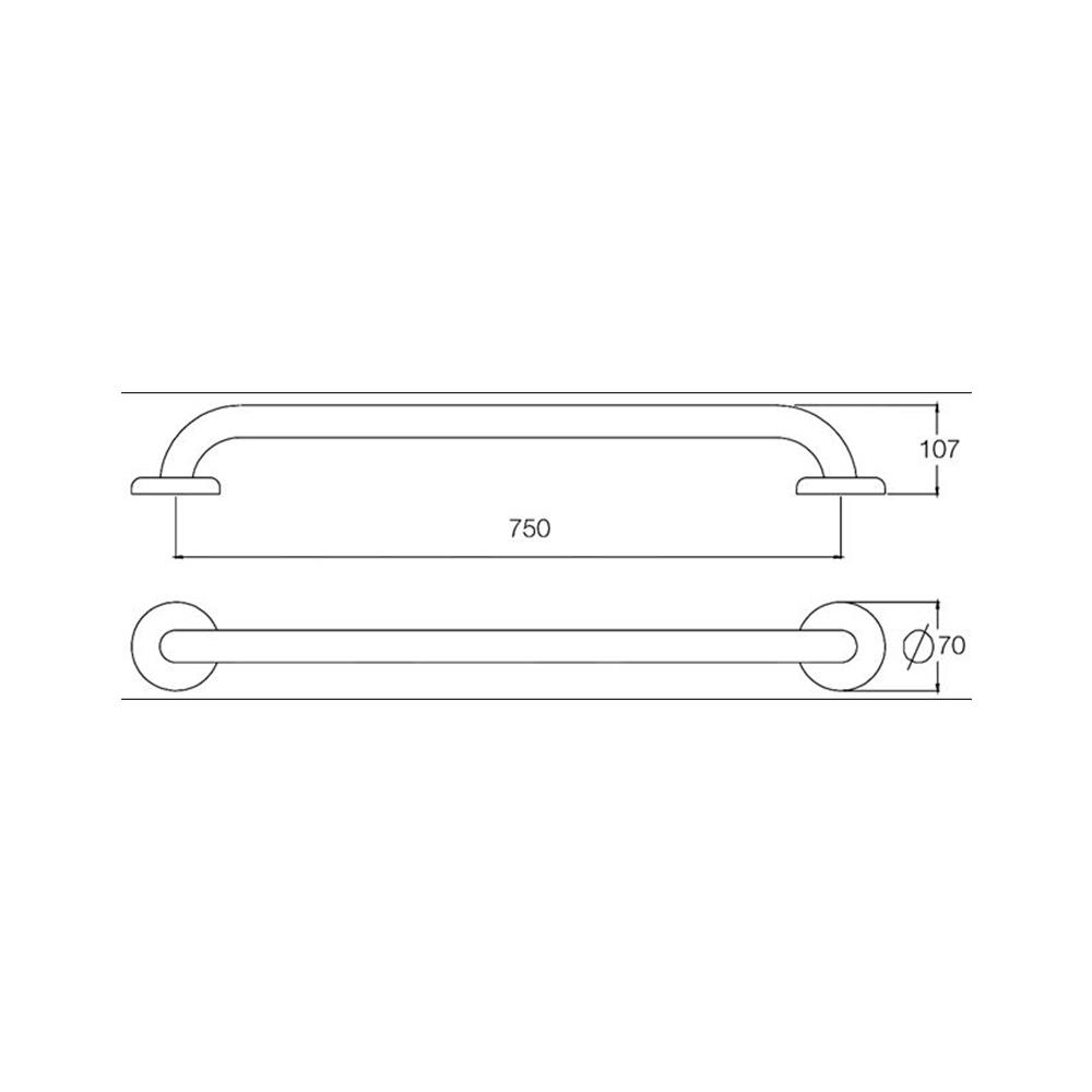 ราวมือจับกันลื่น WS GB-3327-2-75 75 ซม.