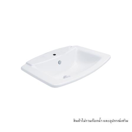 อ่างล้างหน้าฝัง บน เคาน์เตอร์ COTTO C0110 สีขาว