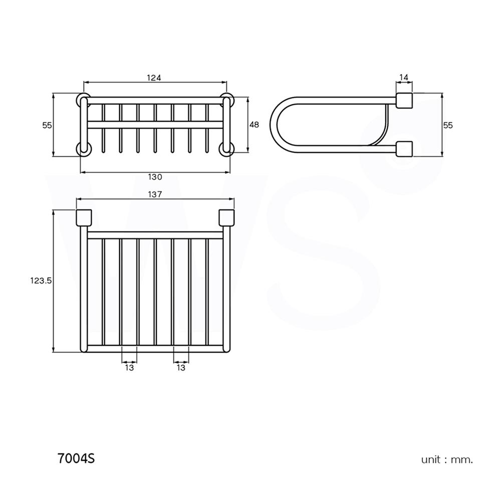 ที่ใส่สบู่ WS 7004S สเตนเลส