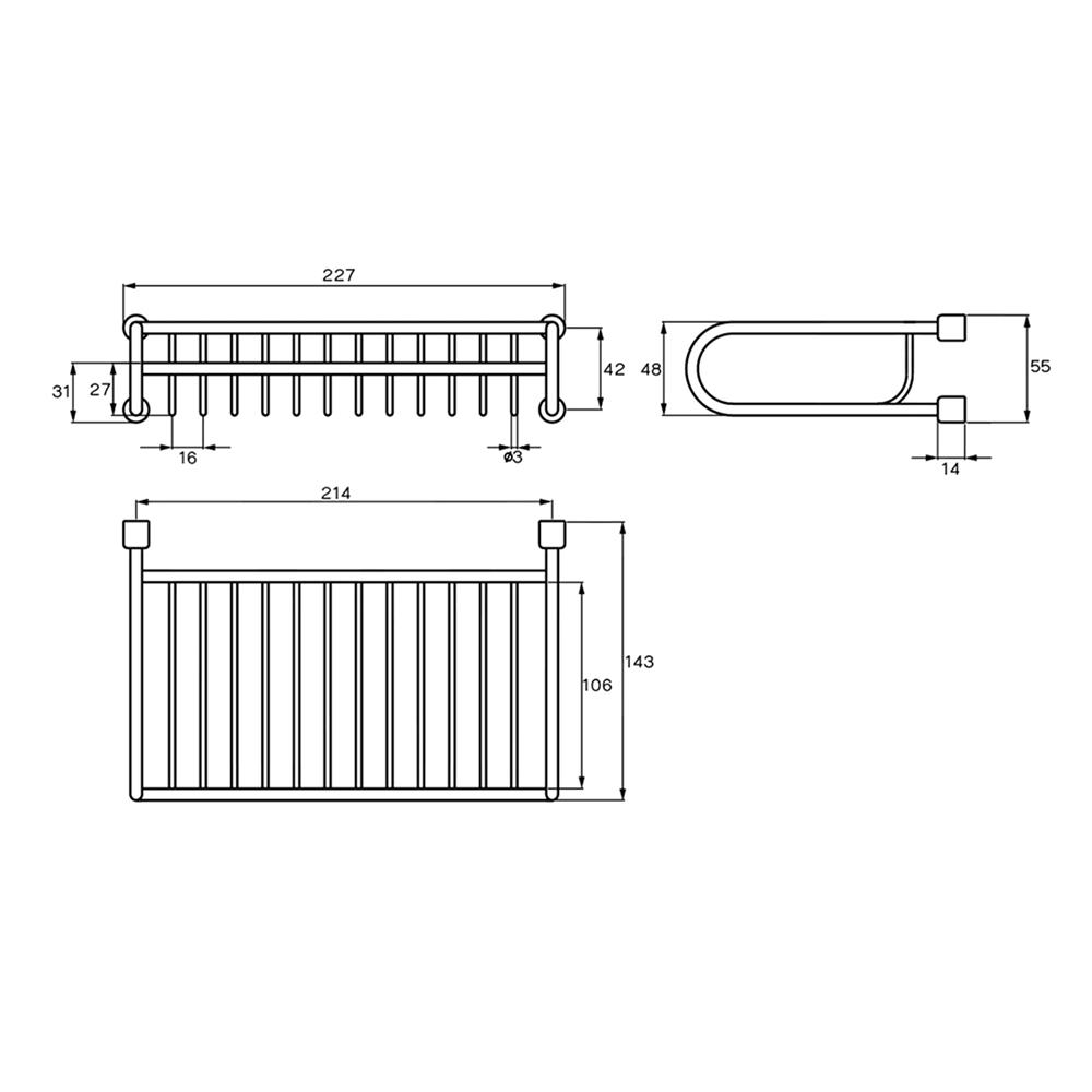 ตะแกรงวางของ WS 7101-20 สเตนเลส