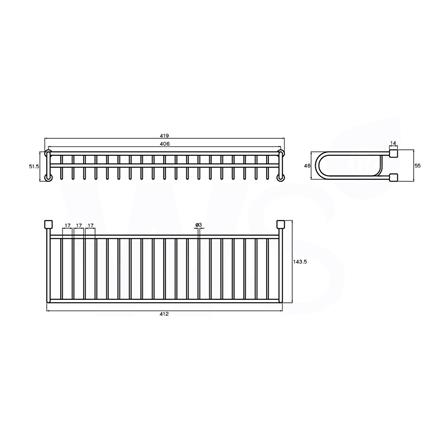 ตะแกรงวางของ WS 7101-40 สเตนเลส_1