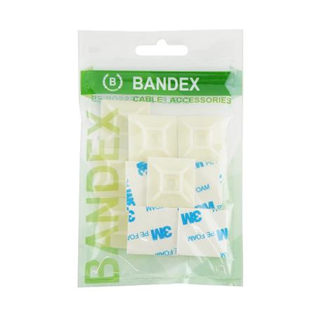 แป้นกาวยึดสายไฟ BANDEX TM 2828-4 3/4 นิ้ว สีขาว แพ็ก 10 ชิ้น_4