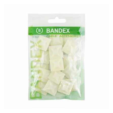 แป้นกาวยึดสายไฟ BANDEX TM 2121-4 1 นิ้ว สีขาว แพ็ก 10 ชิ้น_4