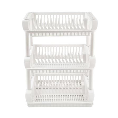 ชั้นคว่ำจานพลาสติก 3 ชั้น CSP 249-3 สีขาว_1