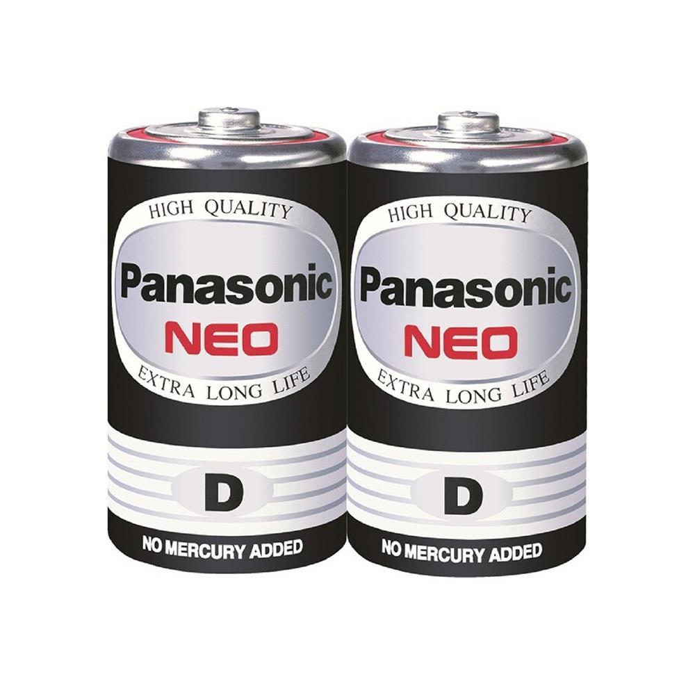 ถ่านธรรมดา PANASONIC D R20NT แพ๊ค 2 ก้อน สีดำ