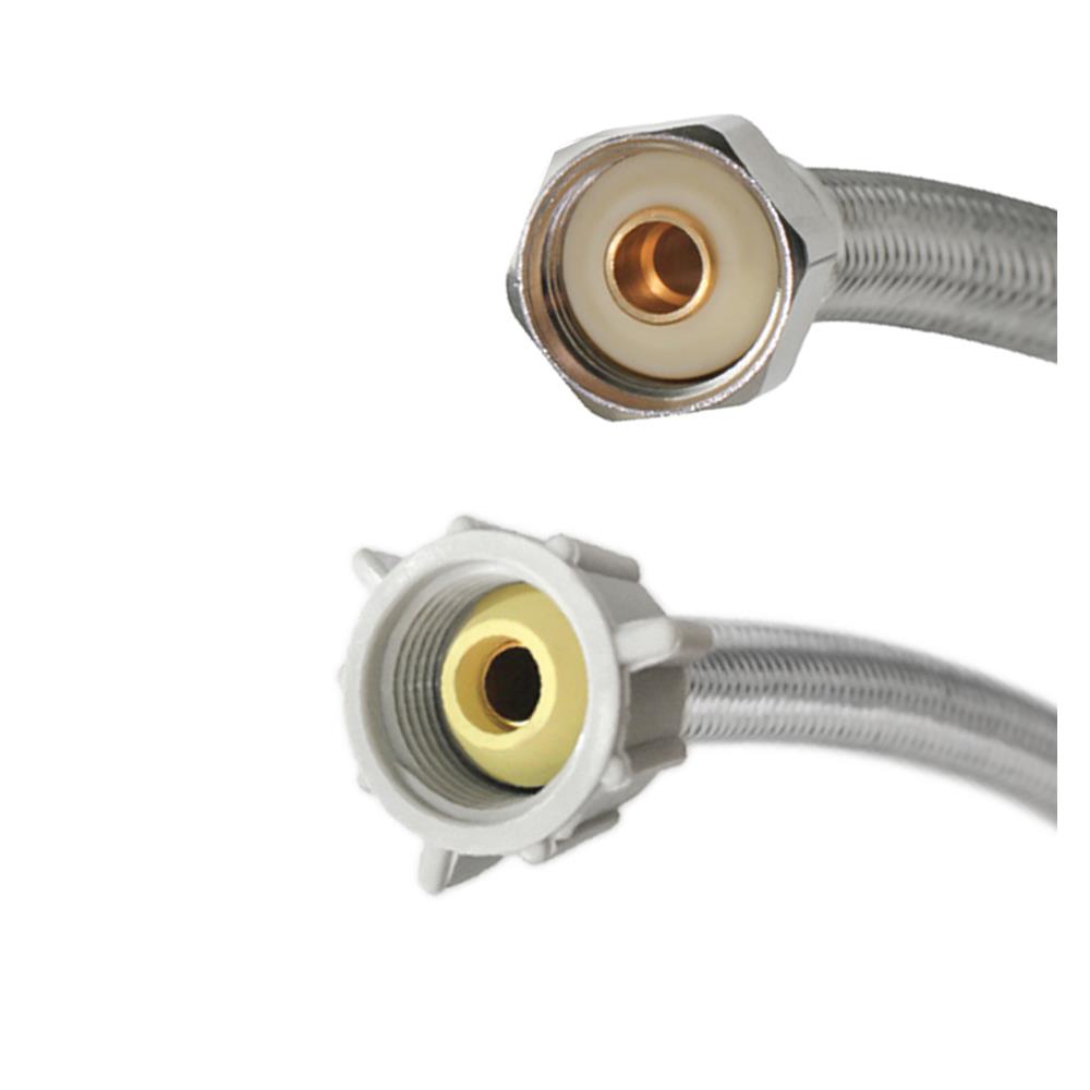 สายน้ำดีสเตนเลสน้ำอุ่น-น้ำเย็น FLUIDMASTER FL-B4T16 16 นิ้ว