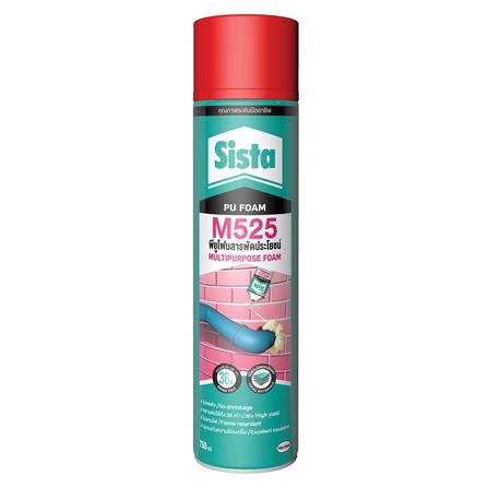 สเปรย์โฟม SISTA M525 750 มล. สีขาว