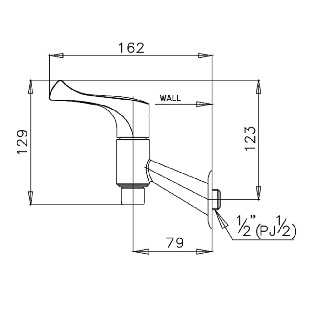 ก๊อกล้างพื้น 1 ทาง COTTO CT171C10(HM)