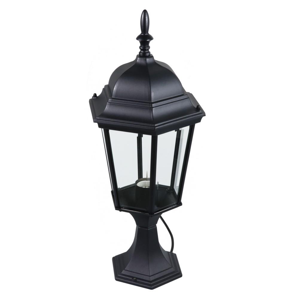 ไฟหัวเสา LANEX BDR220/B-E27 โลหะ/แก้ว คลาสสิก สีดำ