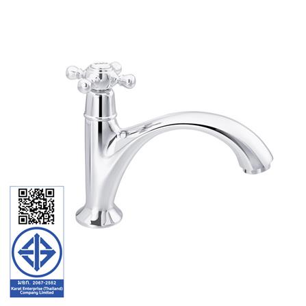 ก๊อกอ่างล้างหน้าเดี่ยว KARAT SW10-50 สีโครม_2
