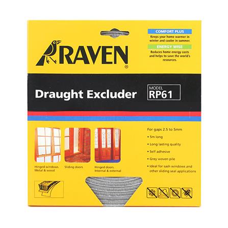 ซีลยางประตู RAVEN RP 61 2.5-5 มม. สีเทา_0
