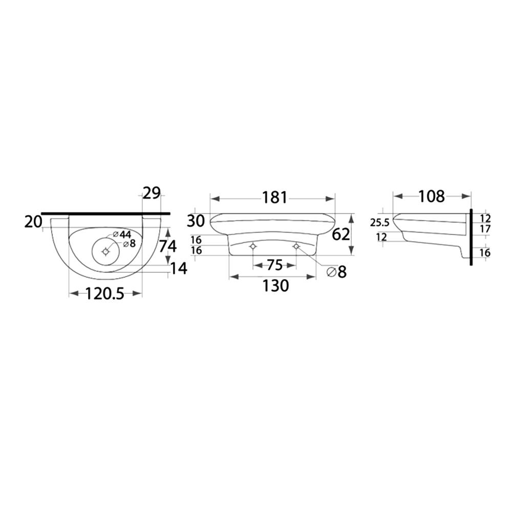 ที่ใส่สบู่ STAR S-7302 สีขาว
