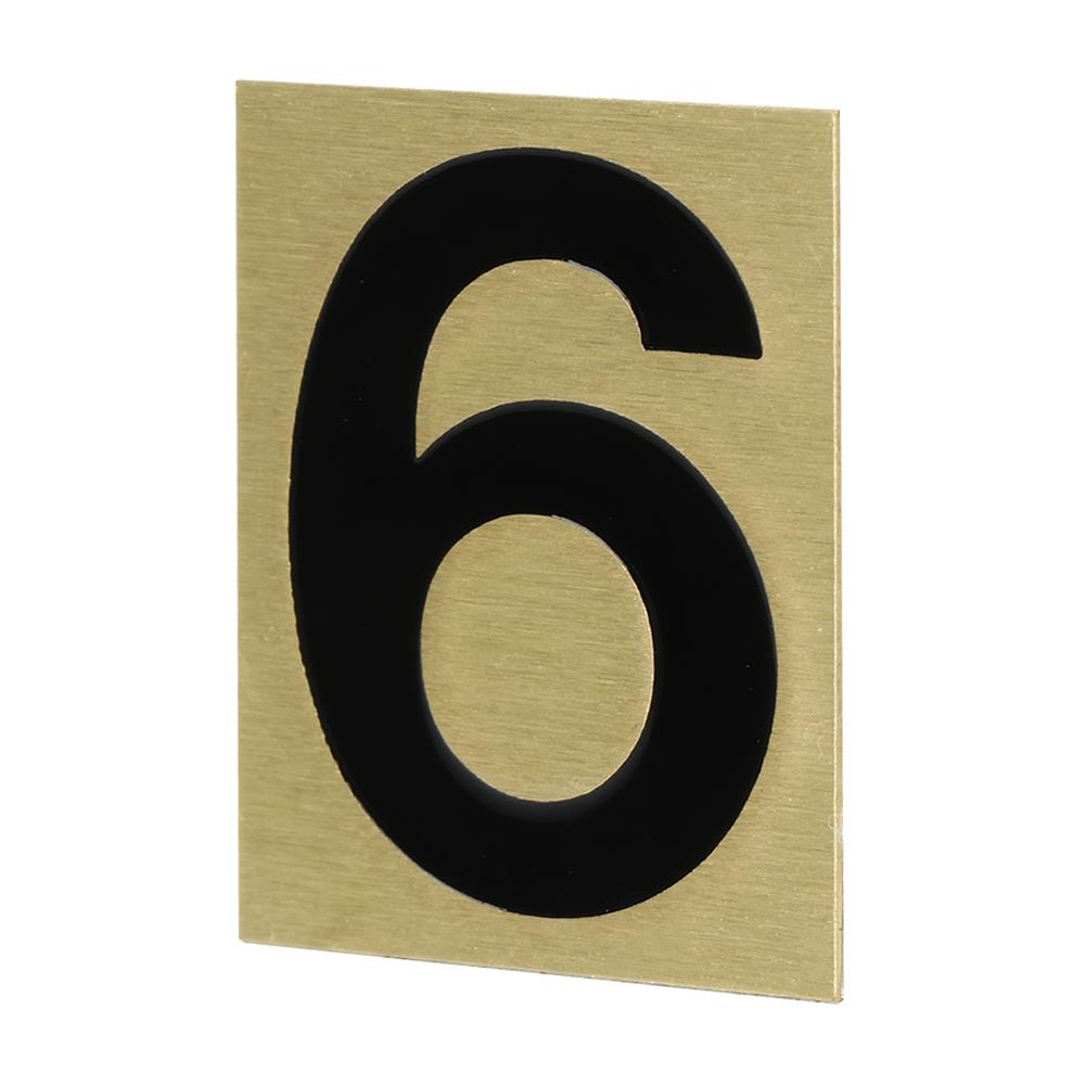ตัวเลขอารบิค ทองเหลือง S&T 1096D เลข 6