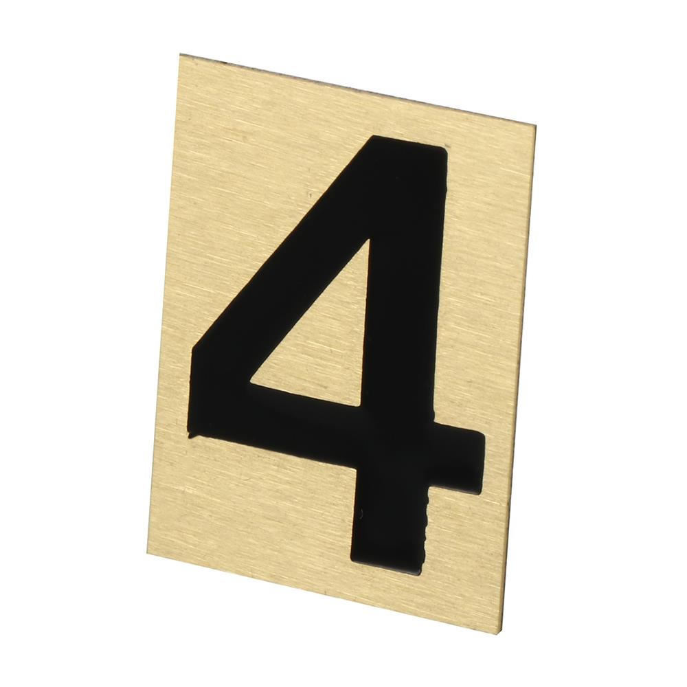 ตัวเลขอารบิค ทองเหลือง S&T 1096D เลข 4