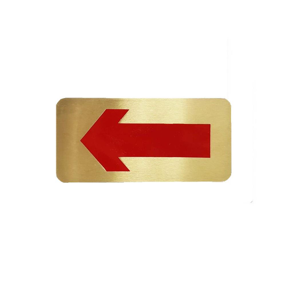 ป้ายลูกศร ทองเหลือง S&T 402