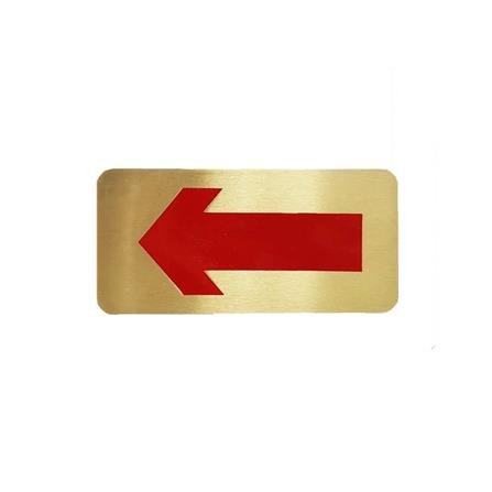 ป้ายลูกศร ทองเหลือง S&T 402