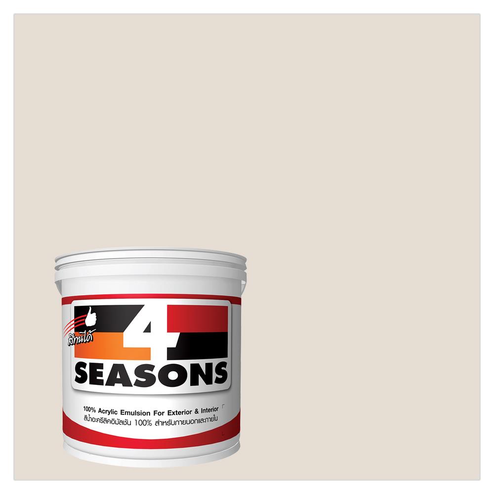 สีน้ำทาภายนอก TOA 4 SEASONS #A6007 WHITE AND ORANGE ด้าน 5 แกลลอน