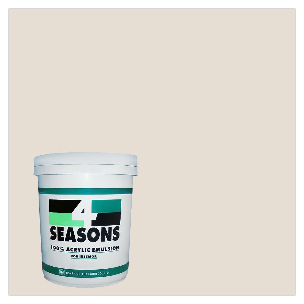 สีน้ำทาภายใน TOA 4 SEASONS สีเทาเหลือง #A6007 ด้าน 5 แกลลอน