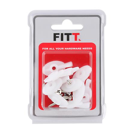 ลูกบิดมุ้งลวด FITT สีขาว 10 ชิ้น_1