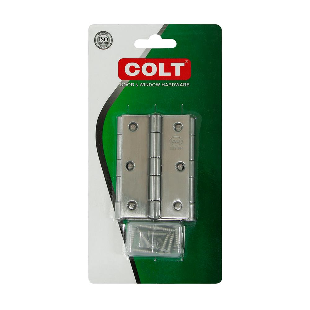 บานพับ 3X2 นิ้ว X 1.5 มม. COLT 31 สีสเตนเลส (แพ็ก 3 ชิ้น)