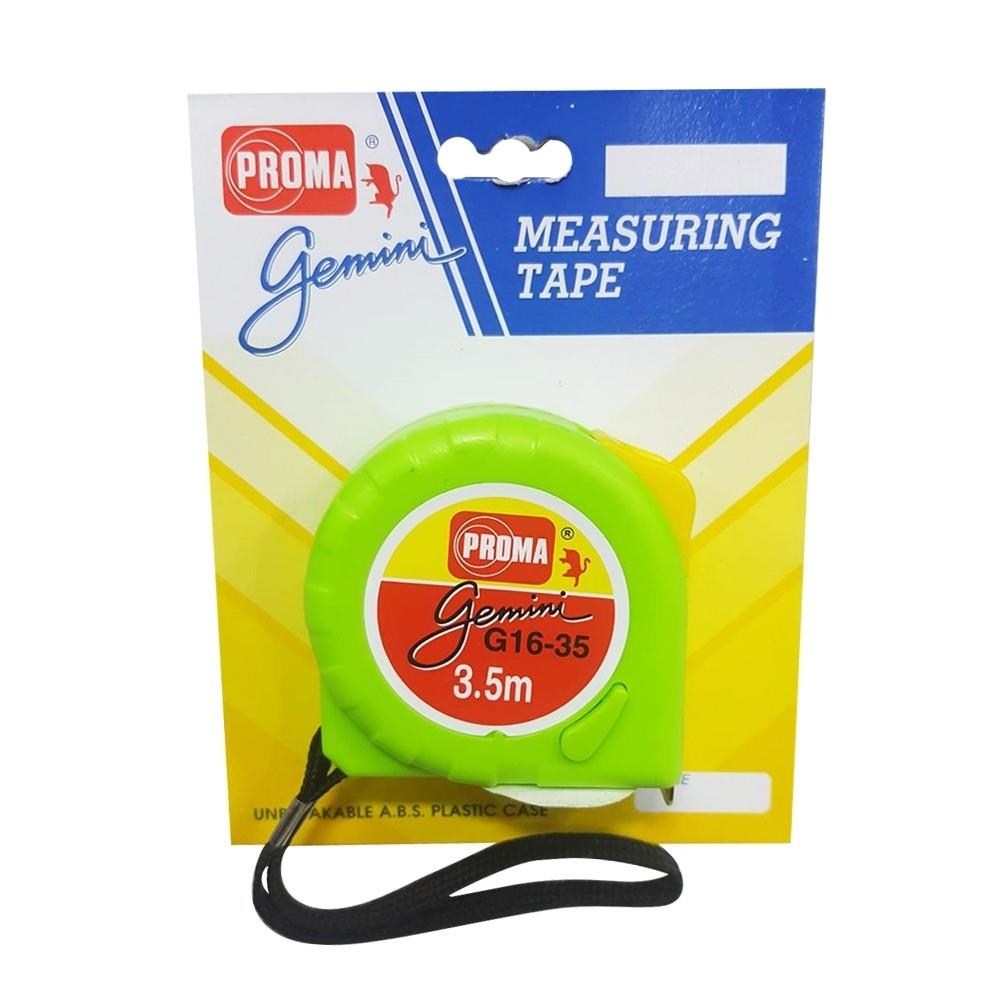 ตลับเมตร PROMA GEMENI 3.5 ม. สีเขียว