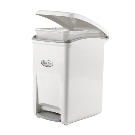 ถังขยะเหยียบเหลี่ยม PN PN6002 ขนาด 18.5L สีขาว/เทา_2