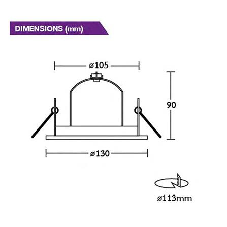 ดาวน์ไลท์ BEC HG 2228 ALUMINUM BASIC 4 นิ้ว สีขาว กลม_4