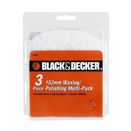 ผ้าขนแกะขัดเงา พร้อมฟองน้ำ BLACK&DECKER 74-603