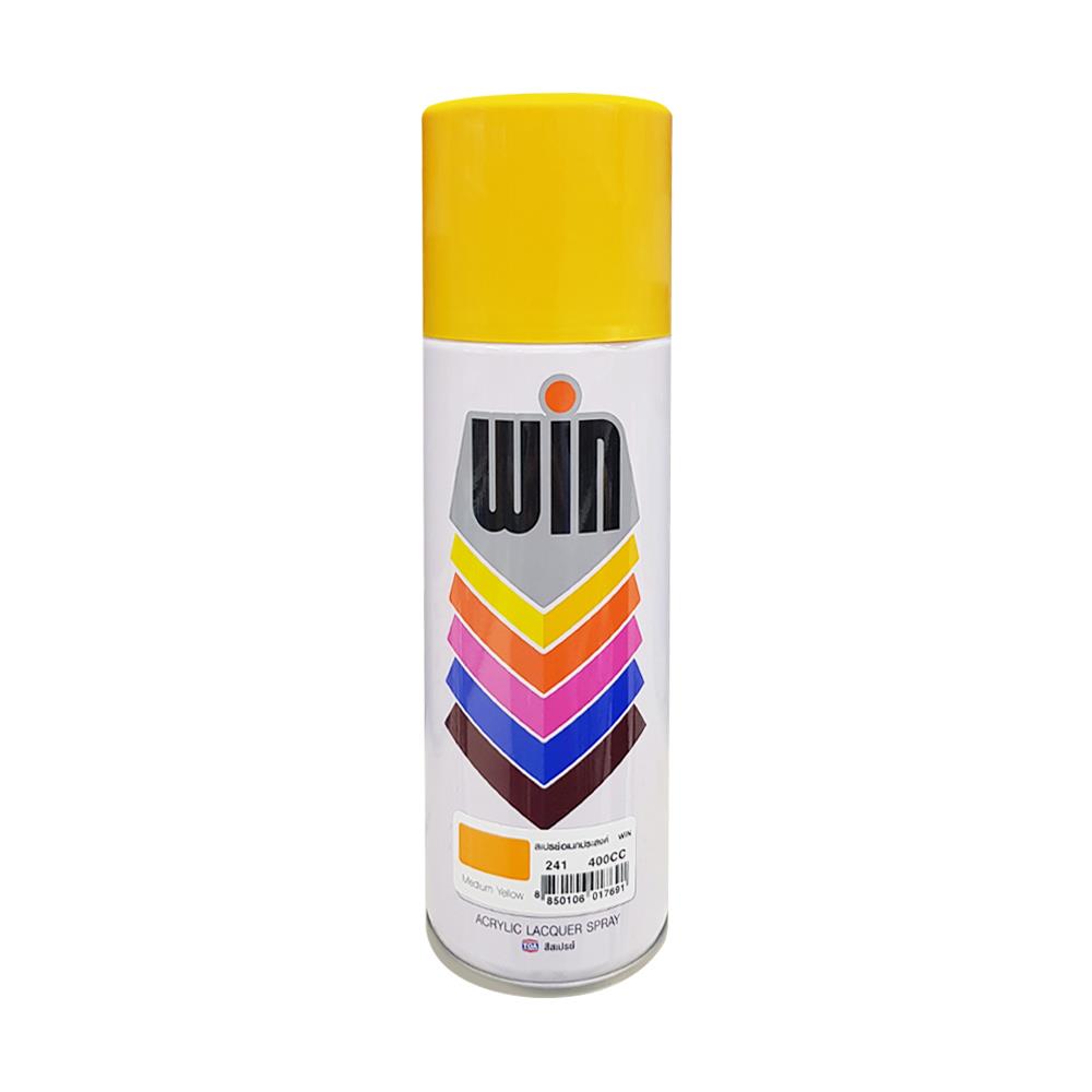 สีสเปรย์ WIN 241 MEDIUM YELLOW 400 ซีซี