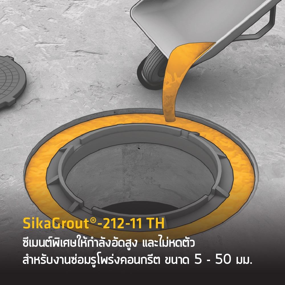 ซีเมนต์ไม่หดตัว SIKA 212-11 TH 25 กก. สีเทา