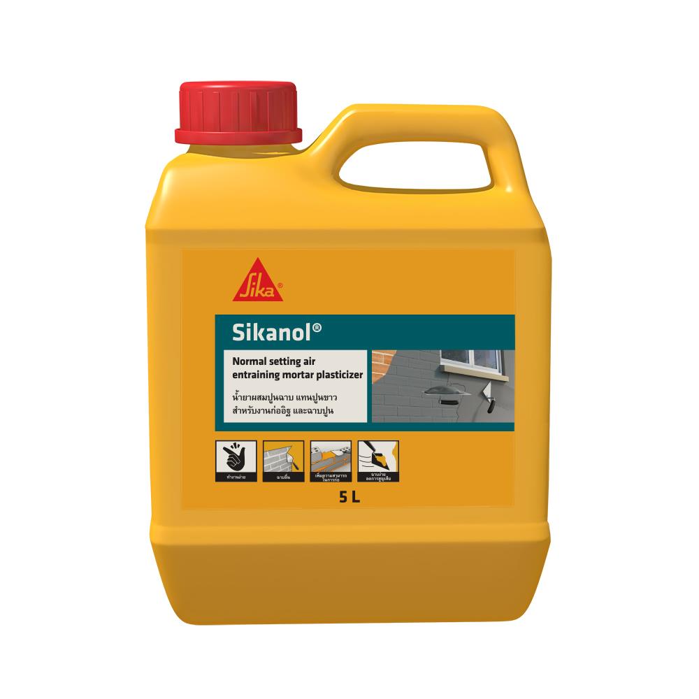 น้ำยาผสมปูนก่อฉาบ SIKA SIKANOL 5 ลิตร
