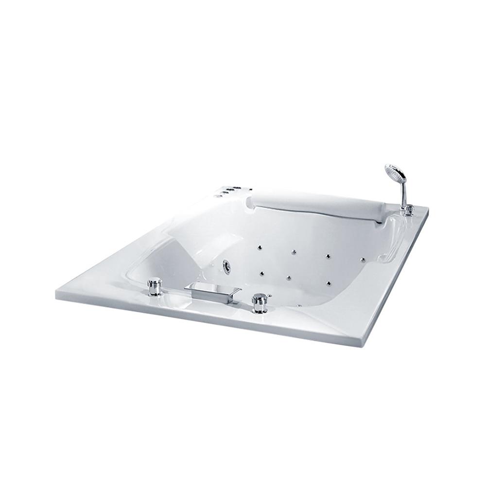 อ่างน้ำวนอัดอากาศ 200 ซม. BATHROOM DESIGN BD-LOB001WAF สีขาว