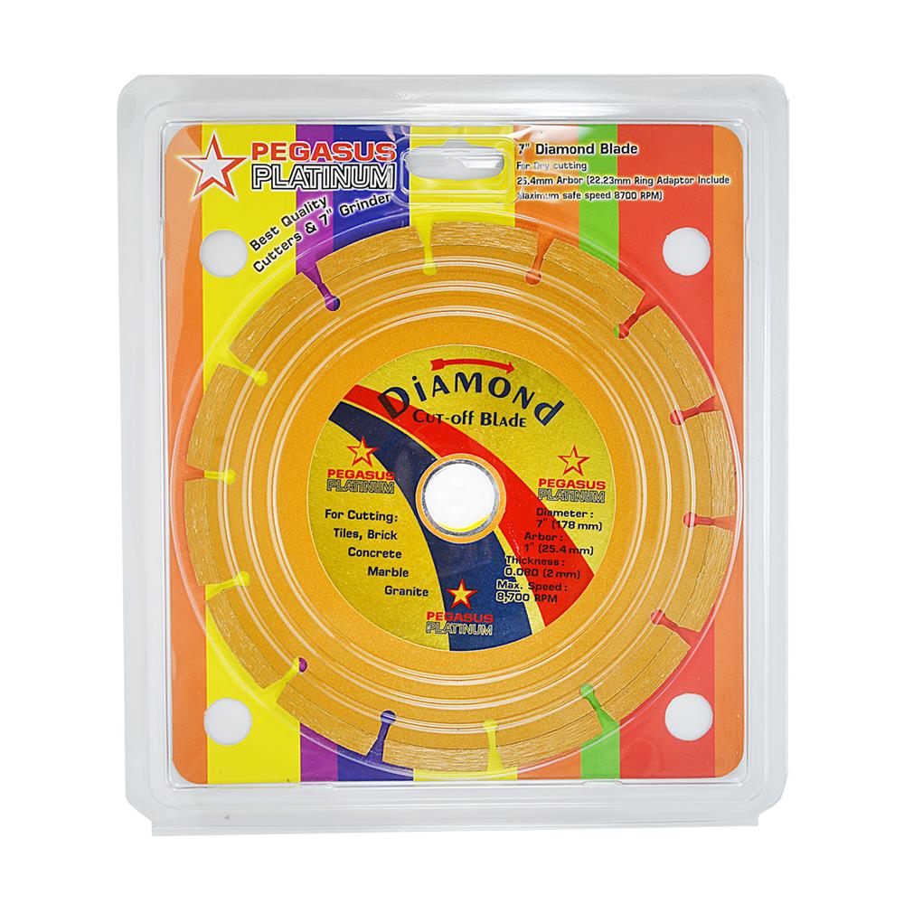 ใบตัดเพชรขอบหยัก PEGASUS 91157 7 นิ้ว