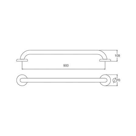 ราวมือจับกันลื่น WS GB-3327-3-90 90 ซม._1