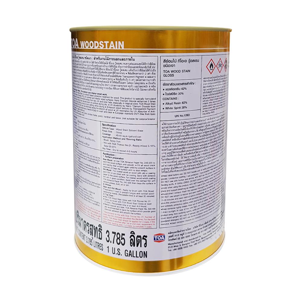 สีย้อมไม้ TOA WOODSTAIN G03 สีวอลนัท เงา 1 แกลลอน