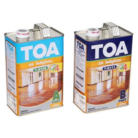 โพลียูรีเทนภายใน TOA T-8100 T-8111 2K PART A+B เงา 7 ลิตร