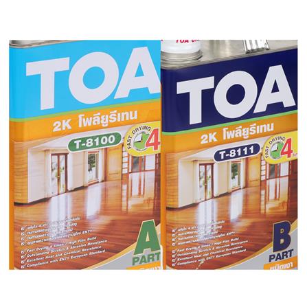 โพลียูรีเทนภายใน TOA T-8100 T-8111 2K PART A+B เงา 7 ลิตร_1