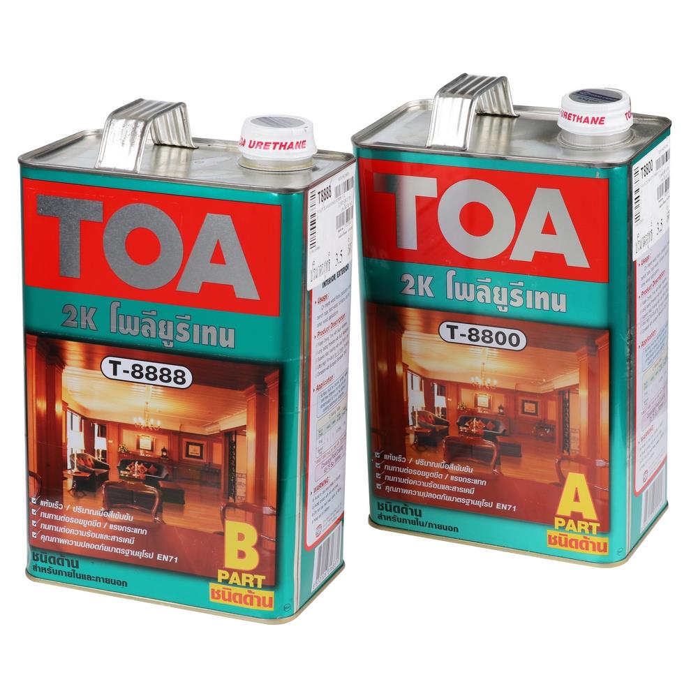 โพลียูรีเทนภายใน TOA T-8000 T-8888 PART A+B 2K ด้าน 7 ลิตร