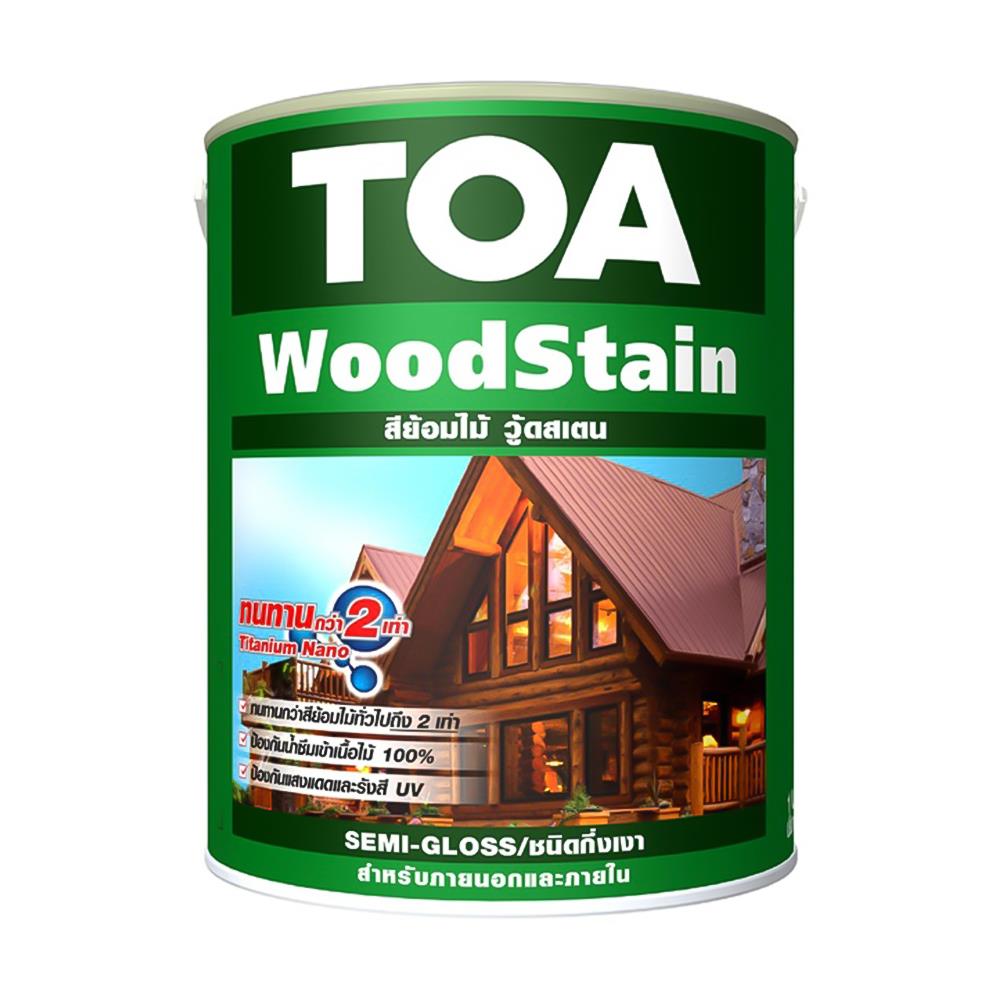 สีย้อมไม้ TOA WOODSTAIN 04 สีไม้แดง กึ่งเงา 1 แกลลอน