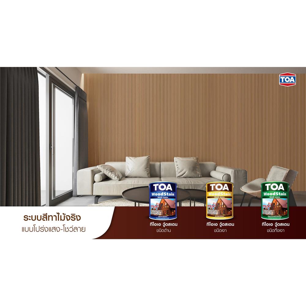 สีย้อมไม้ TOA WOODSTAIN S01 สีไม้สัก กึ่งเงา 1 แกลลอน